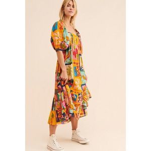 Anthropologie Farm Rio Tropical Collage Midi Dress $228